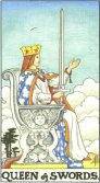 Queen of Swords - Minor Arcana Tarot Card