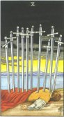 Ten of Swords - Minor Arcana Tarot Card