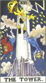 The Tower - Major Arcana Tarot Card